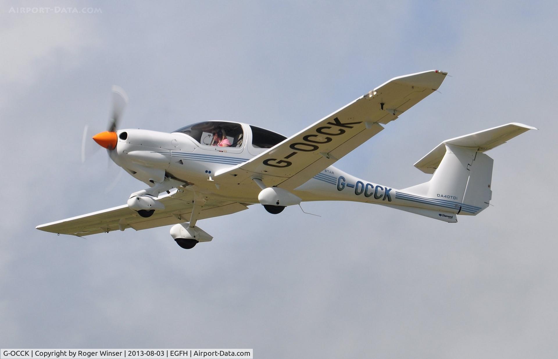 G-OCCK, 2006 Diamond DA-40D Diamond Star C/N D4.234, Visiting Diamond Star operated by Westbeach Aviation.