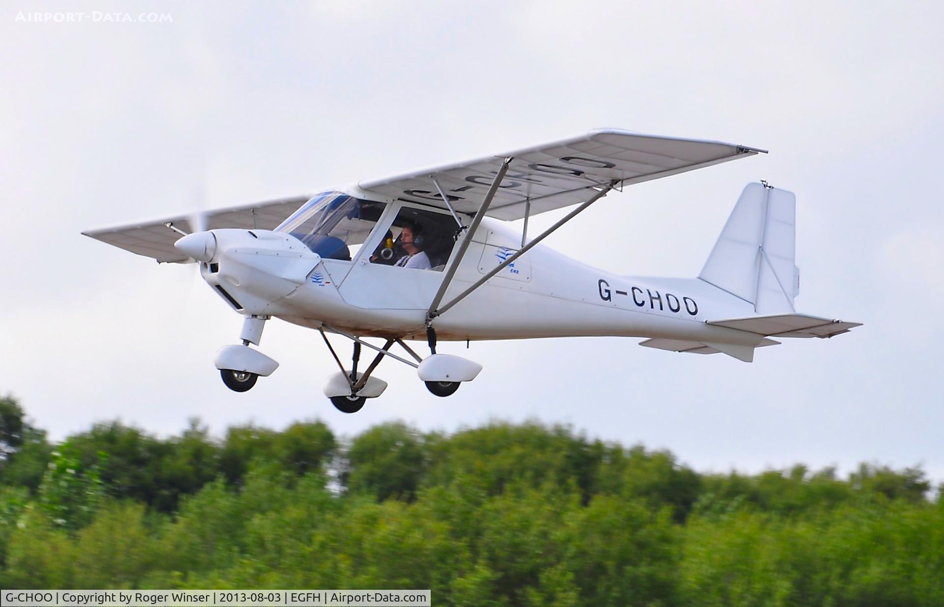 G-CHOO, 2012 Comco Ikarus C42 FB80 C/N 1205-7204, Visiting Ikarus C42 operated by GS Aviation (Europe).