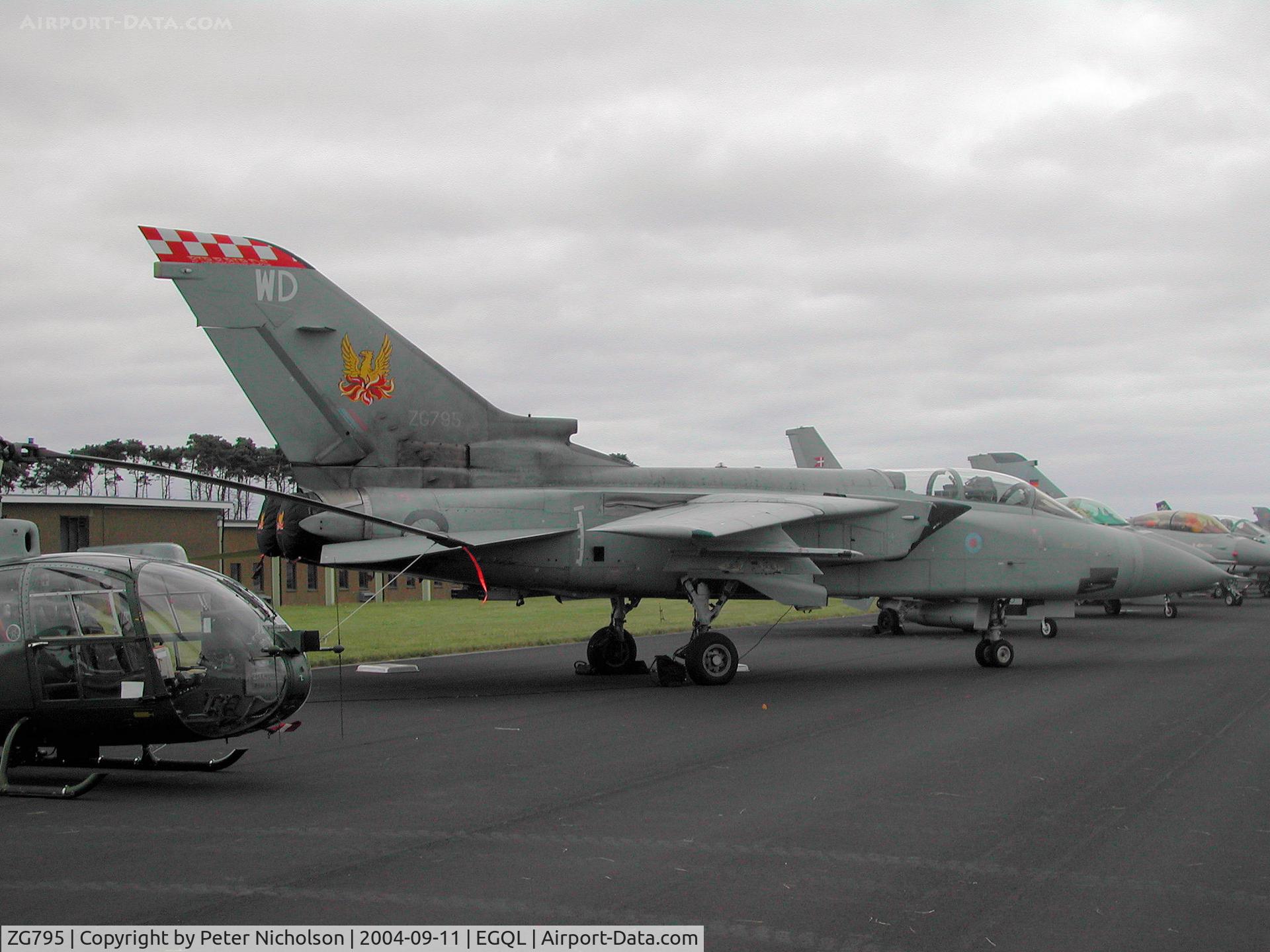 ZG795, Panavia Tornado F.3 C/N 917/AS143/3458, Tornado F.3 of 56[Reserve] Squadron on display at the 2004 RAF Leuchars Airshow.