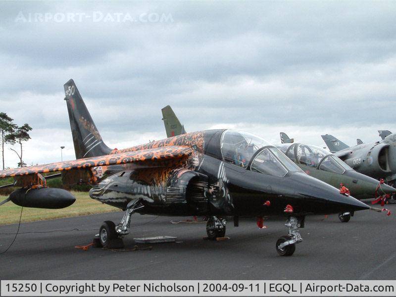 15250, Dassault-Dornier Alpha Jet A C/N 0170, Another view of this Alpha Jet A of the Portuguese Air Force's 301 Esquadron on display at the 2004 RAF Leuchars Airshow.