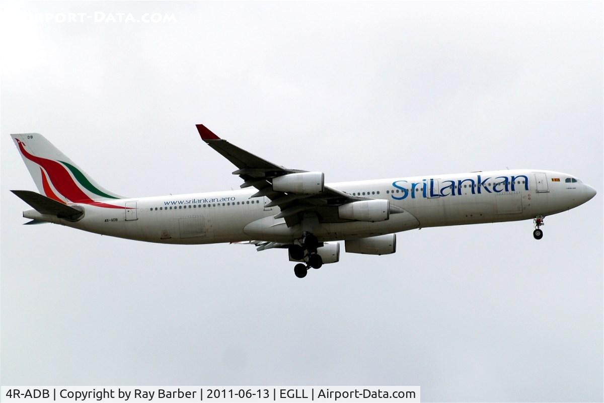 4R-ADB, 1994 Airbus A340-311 C/N 033, 4R-ADB   Airbus A340-311 [033] (Srilankan) Home~G 13/06/2011
