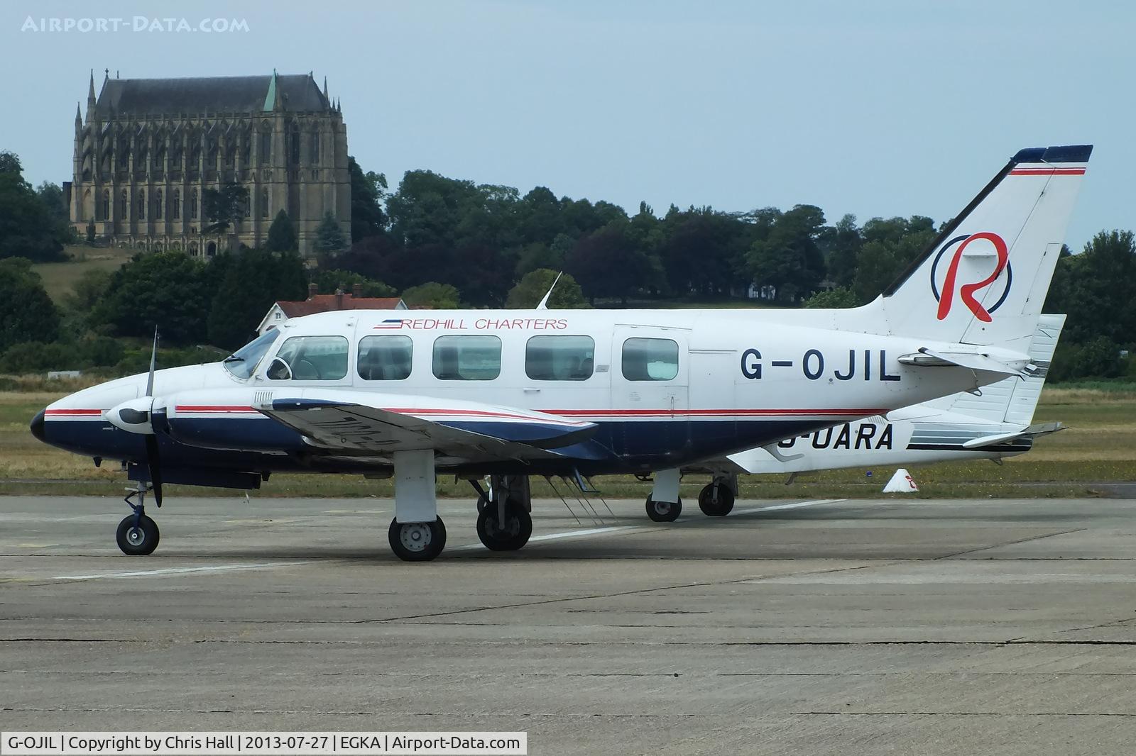 G-OJIL, 1976 Piper PA-31-350 Navajo Chieftain Chieftain C/N 31-7652175, Redhill Aviation