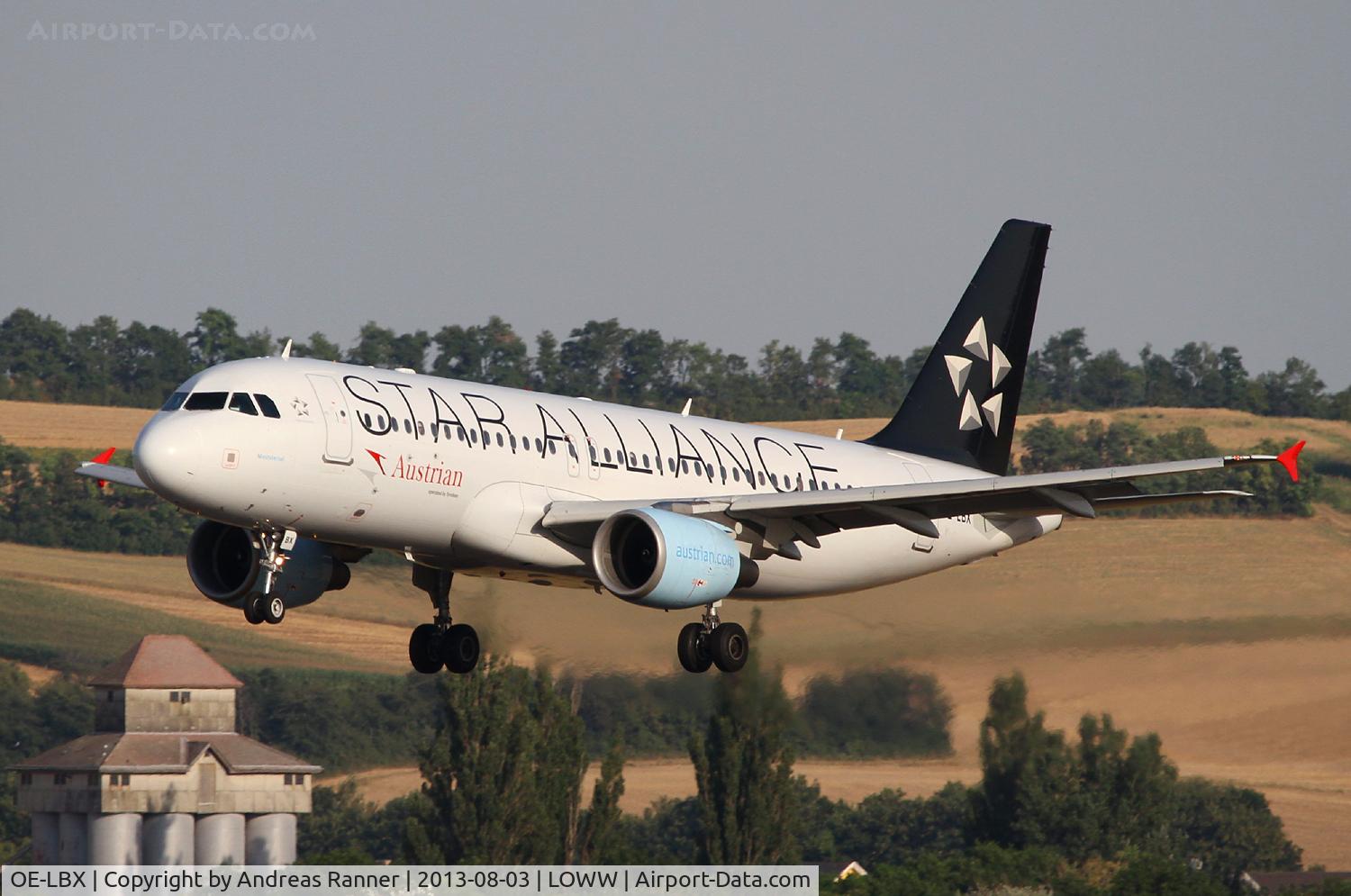 OE-LBX, 2002 Airbus A320-214 C/N 1735, Austrian A320