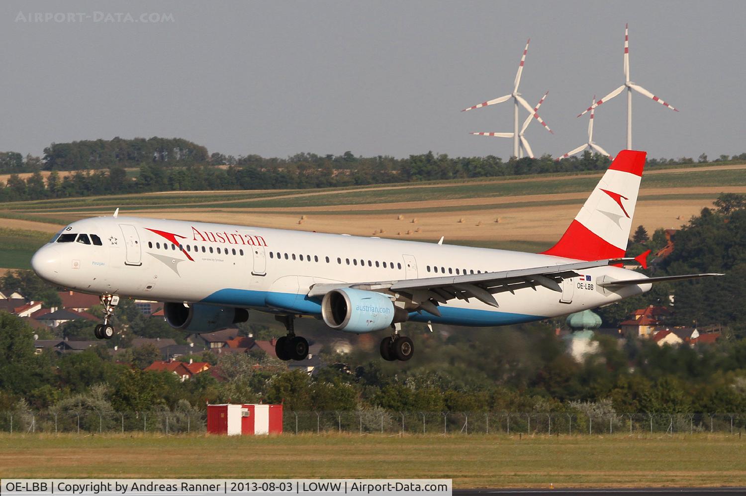OE-LBB, 1995 Airbus A321-111 C/N 570, Austrian A321