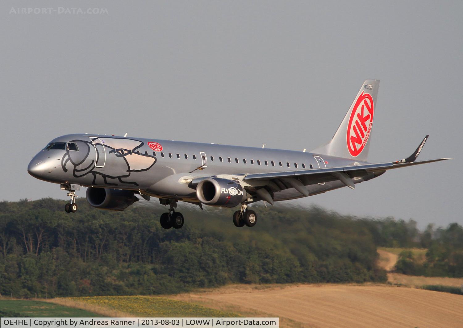 OE-IHE, 2010 Embraer 190LR (ERJ-190-100LR) C/N 19000387, Niki ERJ-190