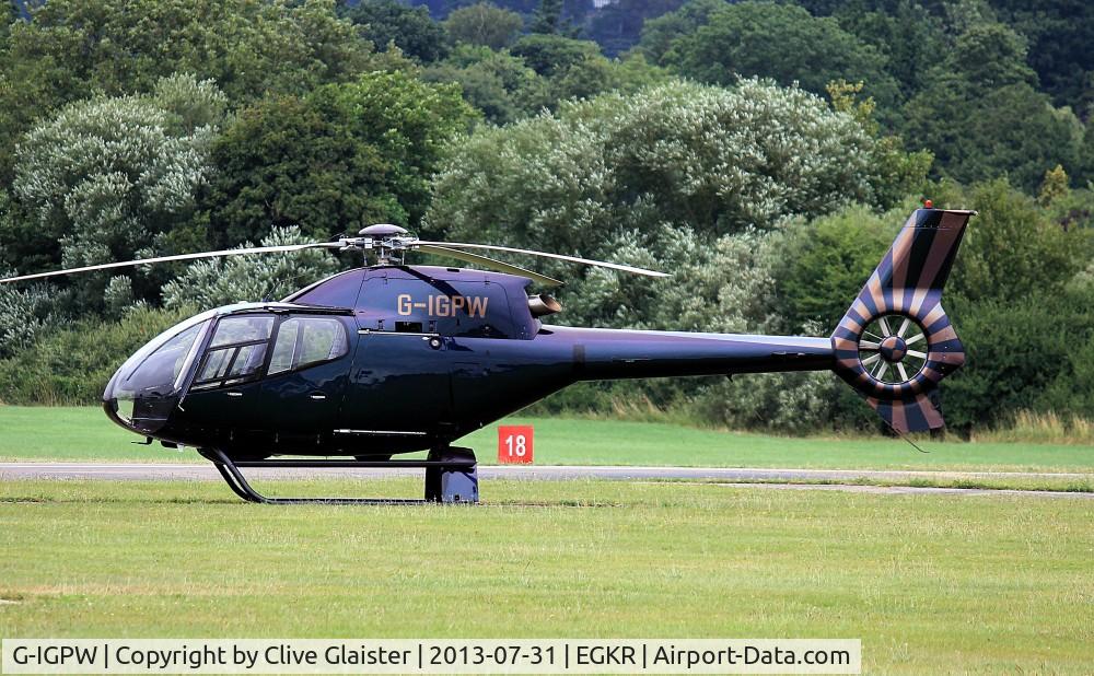 G-IGPW, 1999 Eurocopter EC-120B Colibri C/N 1027, Ex: G-CBRI > G-IGPW
Originally owned to, McAlpine Helicopters Ltd in May 1999 and currently with, PDQ Rotor Ltd since February 2012 as G-IGPW