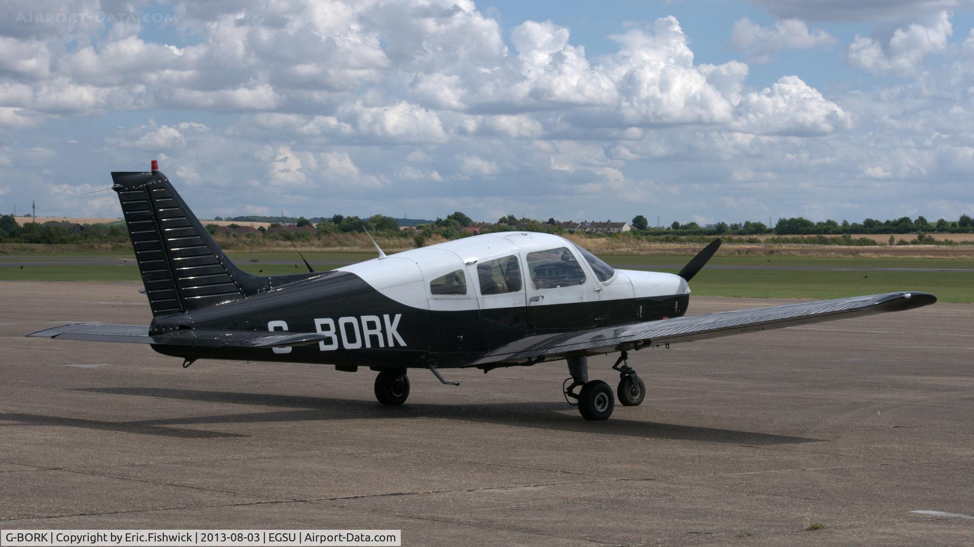 G-BORK, 1981 Piper PA-28-161 Cherokee Warrior II C/N 28-8116095, 2. G-BORK visiting Duxford Airfield.