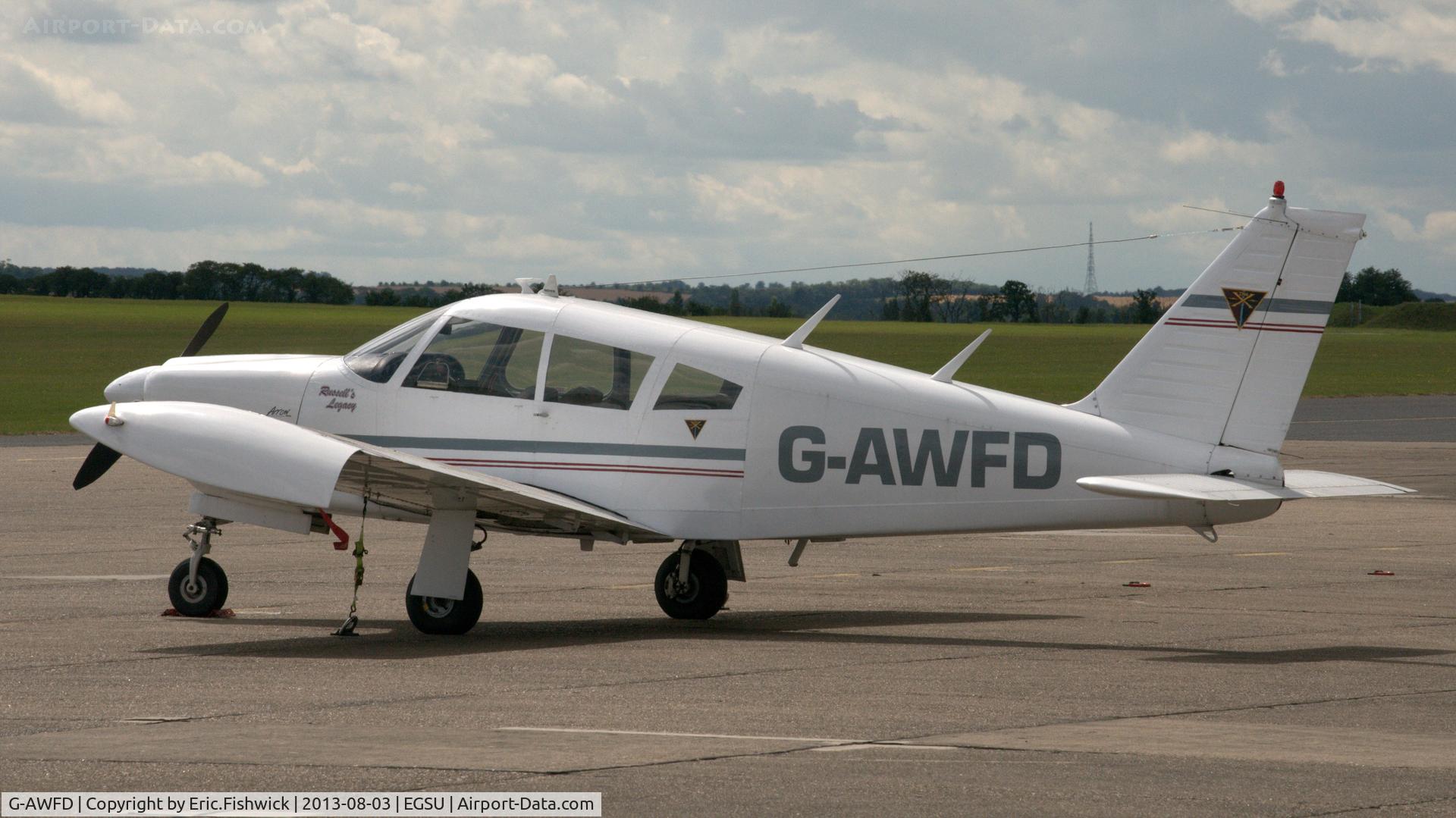 G-AWFD, 1968 Piper PA-28R-180 Cherokee Arrow C/N 28R-30669, 1. G-AWFD visiting Duxford Airfield.