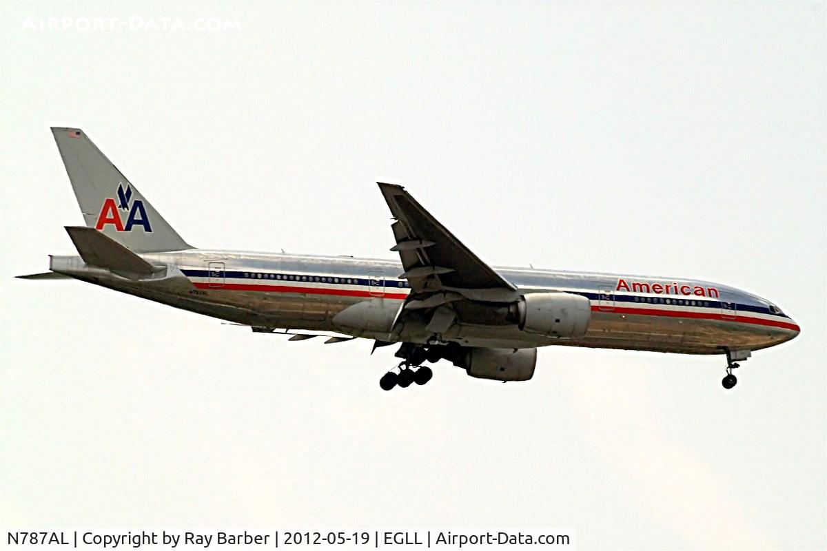 N787AL, 2000 Boeing 777-223 C/N 30010, Boeing 777-223ER [30010] (American Airlines) Home~G 19/05/2012. On approach 27L.