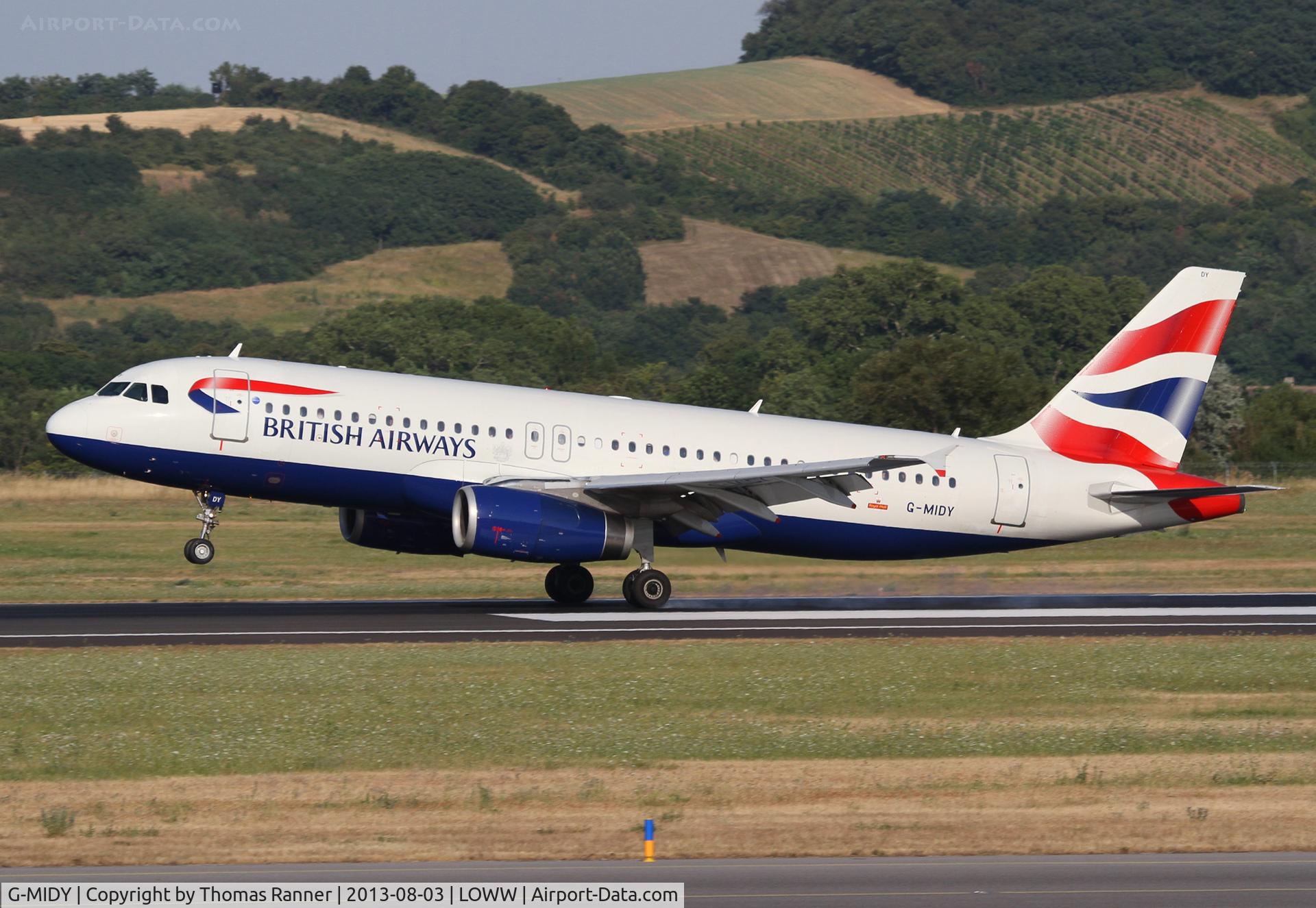 G-MIDY, 1999 Airbus A320-232 C/N 1014, British A320