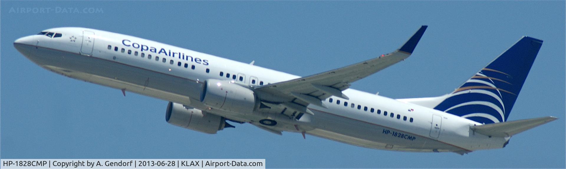 HP-1828CMP, 2012 Boeing 737-8V3 C/N 38879, COPA Airlines, seen here departing Los Angeles Int´l(KLAX), bound for Panama City(MPTO)