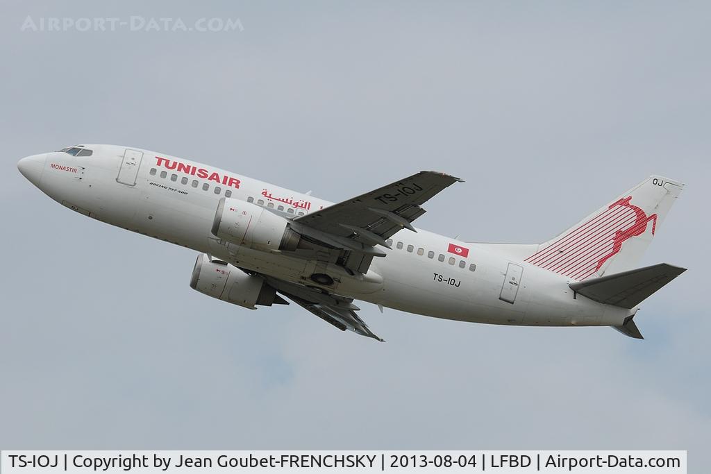 TS-IOJ, 1995 Boeing 737-5H3 C/N 27912, TU779 take off 23 to Tunis Carthage