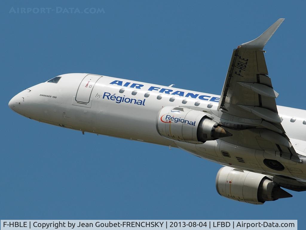 F-HBLE, 2007 Embraer 190LR (ERJ-190-100LR) C/N 19000123, HOP 4023 take off 23