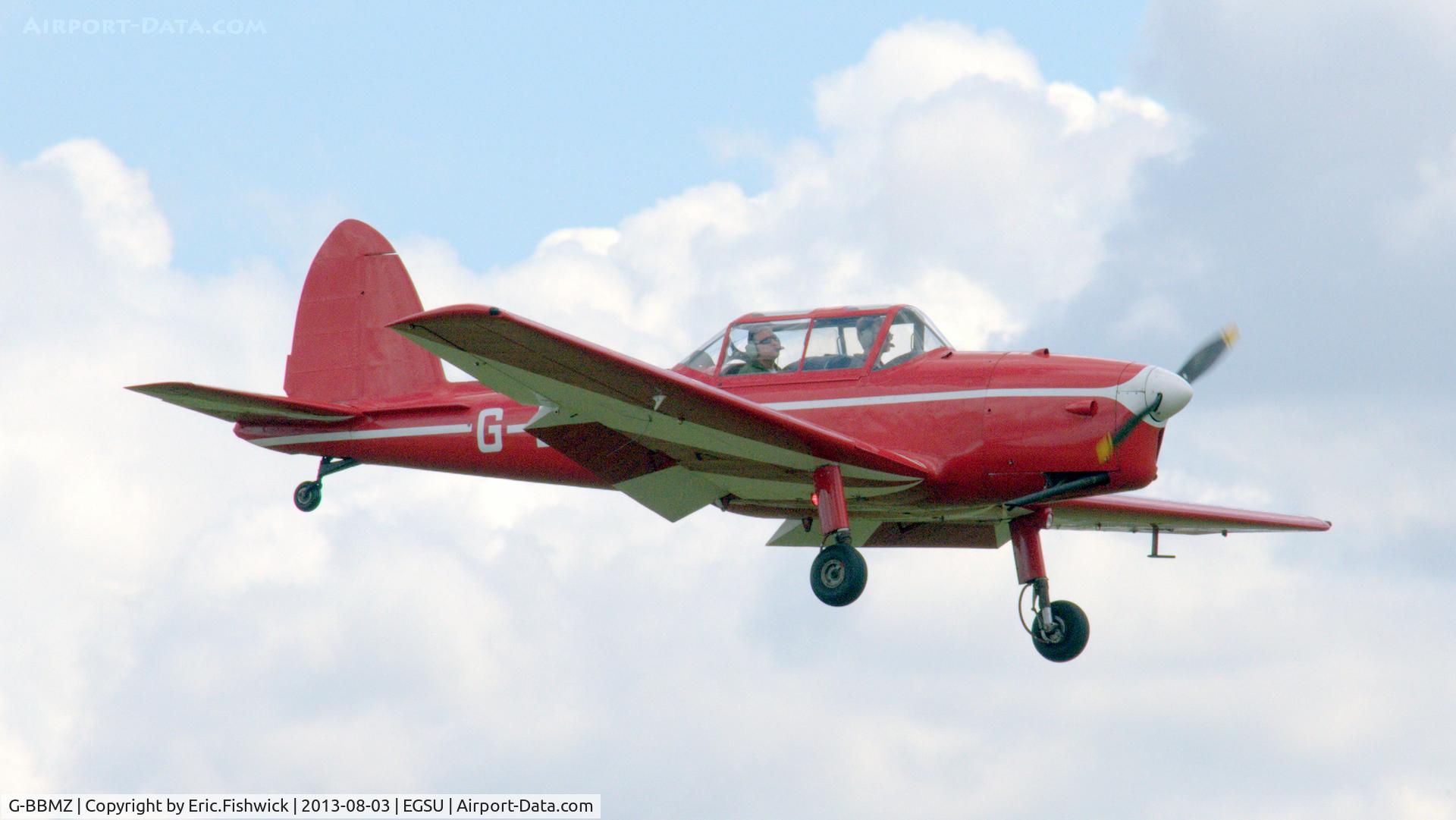 G-BBMZ, 1950 De Havilland DHC-1 Chipmunk T.10 C/N C1/0563, 43. G-BBMZ arriving at Duxford Airfield.