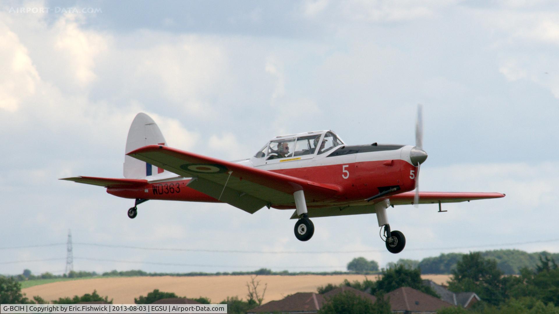 G-BCIH, 1951 De Havilland DHC-1 Chipmunk 22 C/N C1/0304, 43. WD363 arriving at Duxford Airfield.