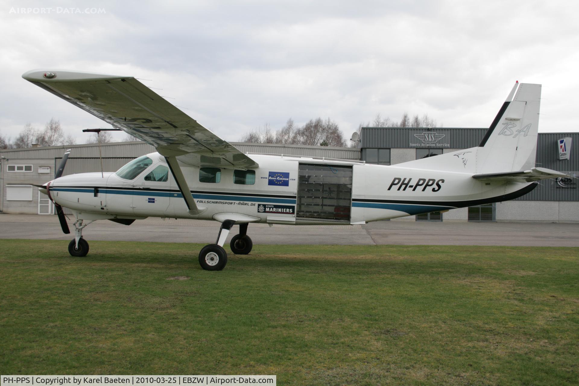 PH-PPS, 1999 Cessna 208B Grand Caravan C/N 208B0773, staying@EBZW for maintenance