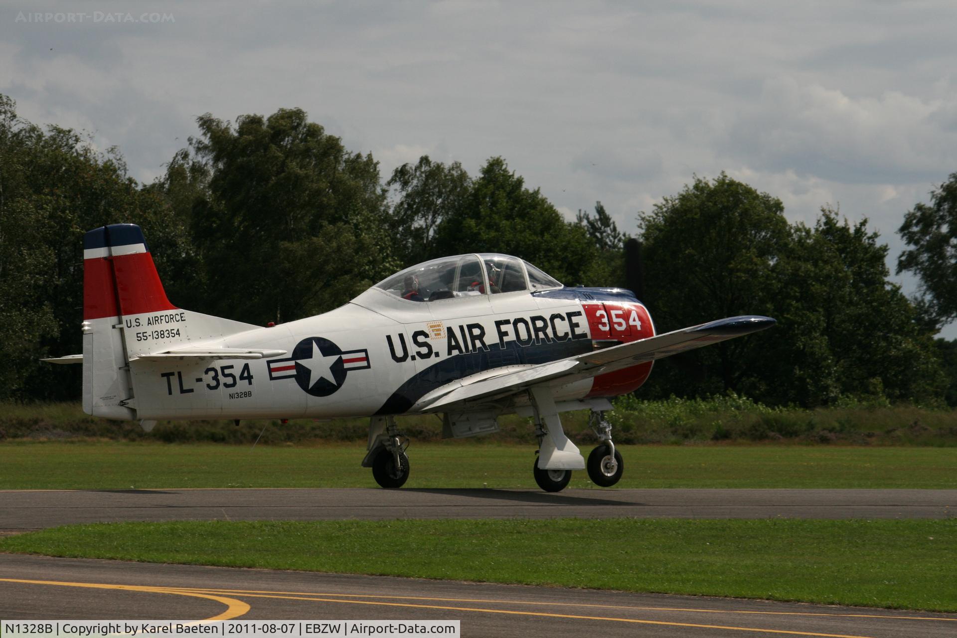 N1328B, 1955 North American T-28B Trojan C/N 200-425, Take off for another tour@EBZW