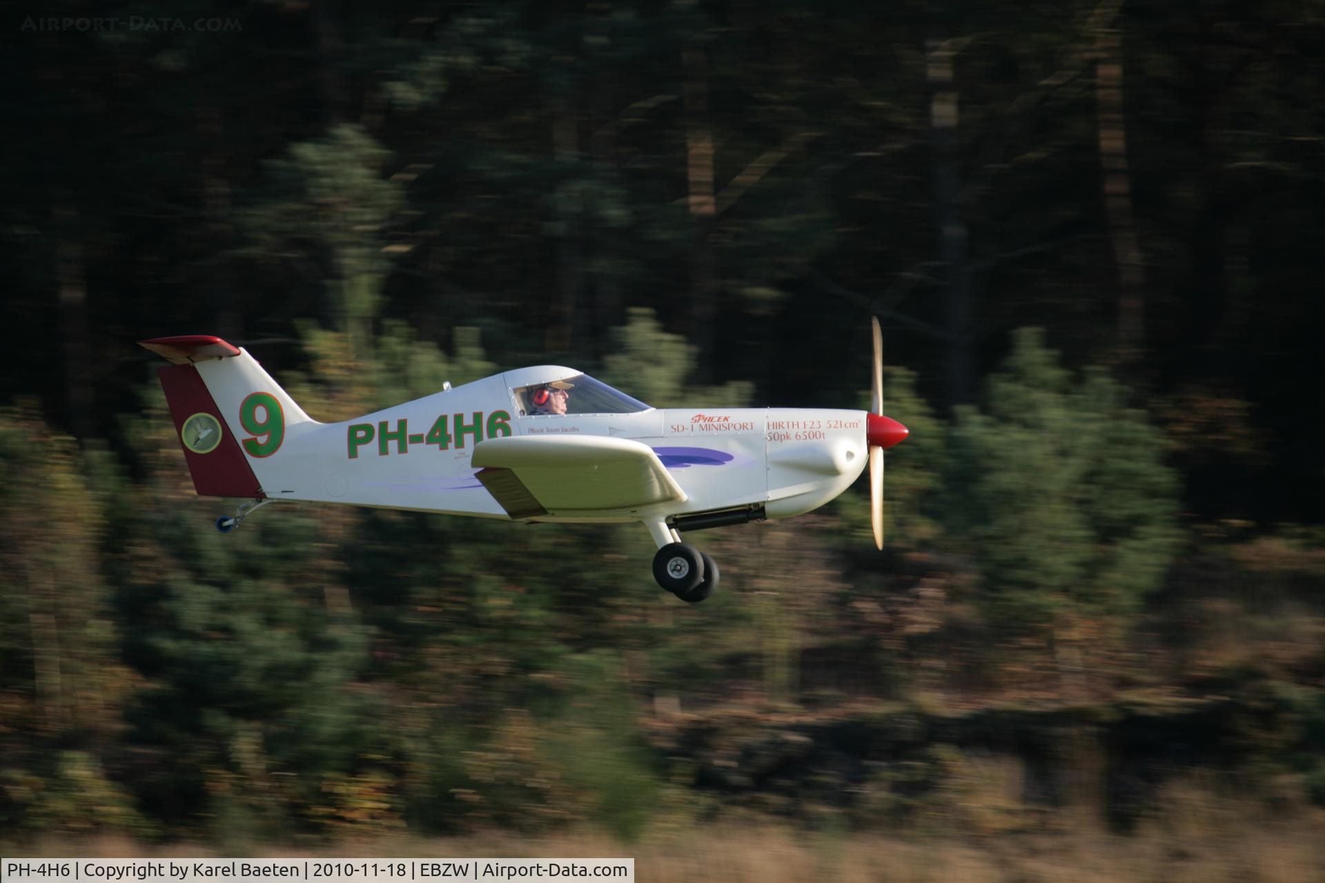 PH-4H6, 2010 Spacek SD-1TD Minisport C/N Not found PH-4H6, homebuilt by Toon Jacobs@EBZW