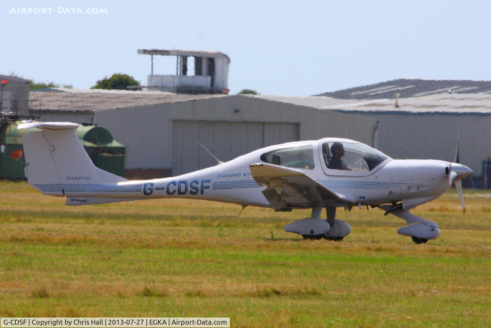 G-CDSF, 2005 Diamond DA-40D Diamond Star C/N D4.190, Flying Time Ltd
