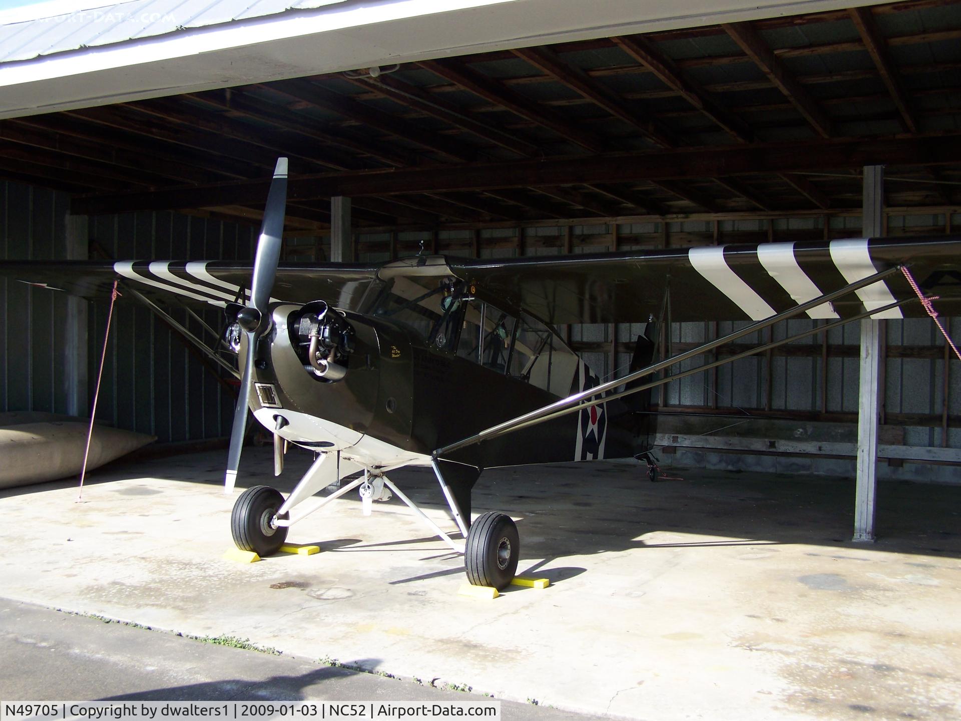 N49705, 1942 Aeronca 0-58B Grasshopper C/N 058B-8272, Taken at NC52