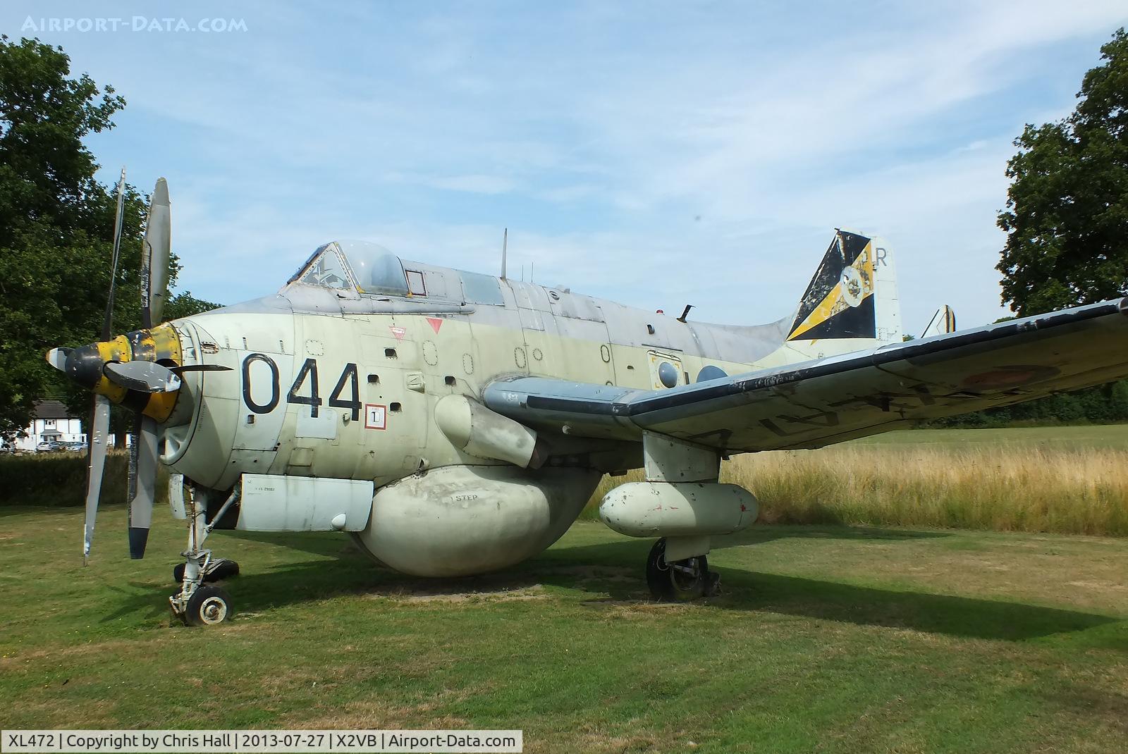 XL472, 1959 Fairey Gannet AEW.3 C/N F9441, displayed at the Gatwick Aviation Museum