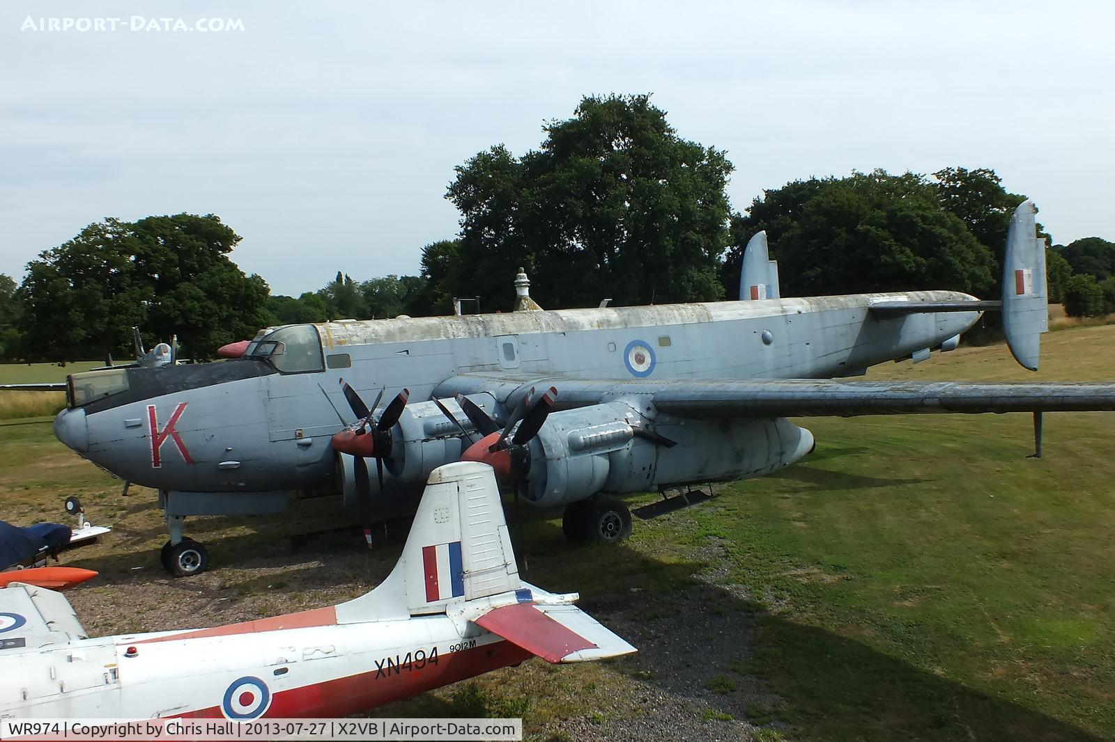 WR974, 1957 Avro 716 Shackleton MR.3/3 C/N Not found WR974, displayed at the Gatwick Aviation Museum