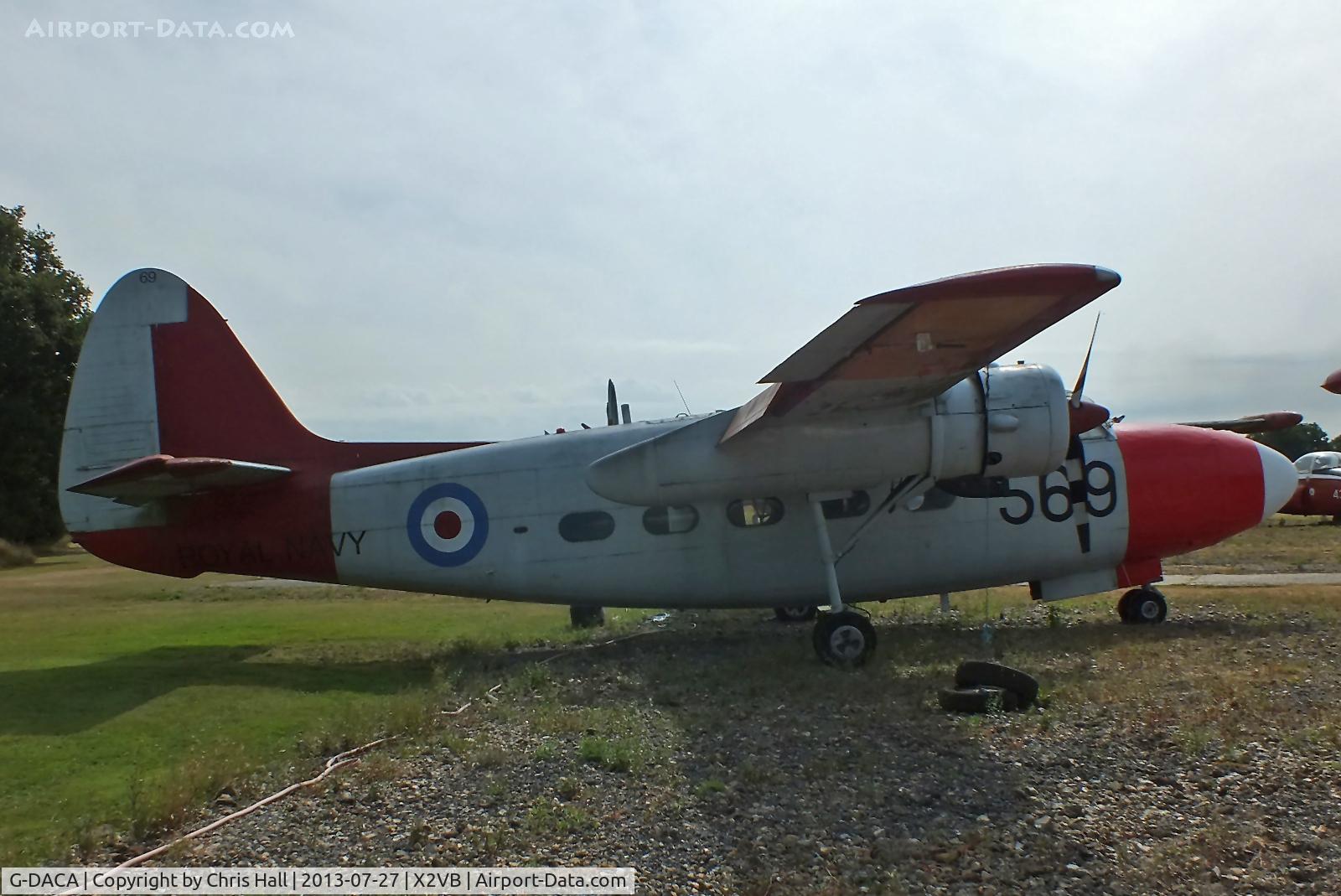 G-DACA, 1951 Percival P-57 Sea Prince T1 C/N P57/12, displayed at the Gatwick Aviation Museum