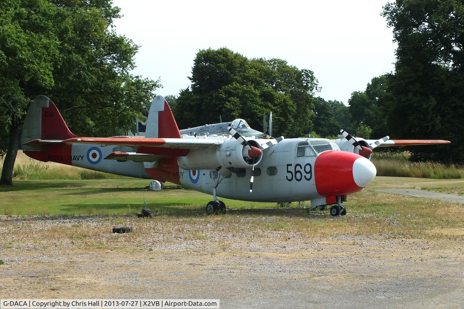 G-DACA, 1951 Percival P-57 Sea Prince T1 C/N P57/12, displayed at the Gatwick Aviation Museum
