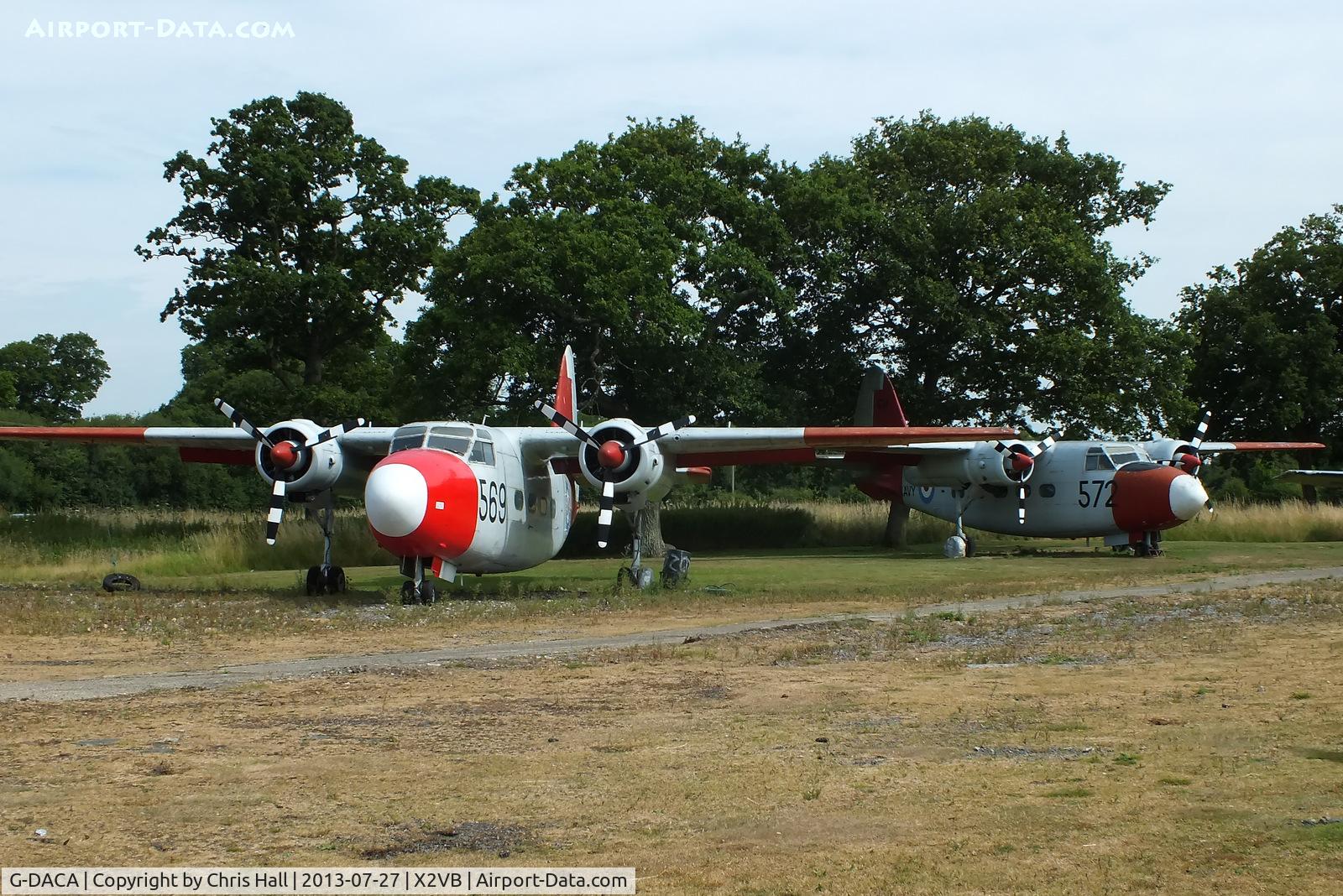 G-DACA, 1951 Percival P-57 Sea Prince T1 C/N P57/12, displayed at the Gatwick Aviation Museum