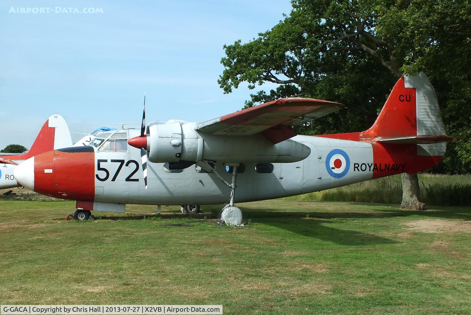 G-GACA, 1952 Percival P-57 Sea Prince T1 C/N P57/58, displayed at the Gatwick Aviation Museum