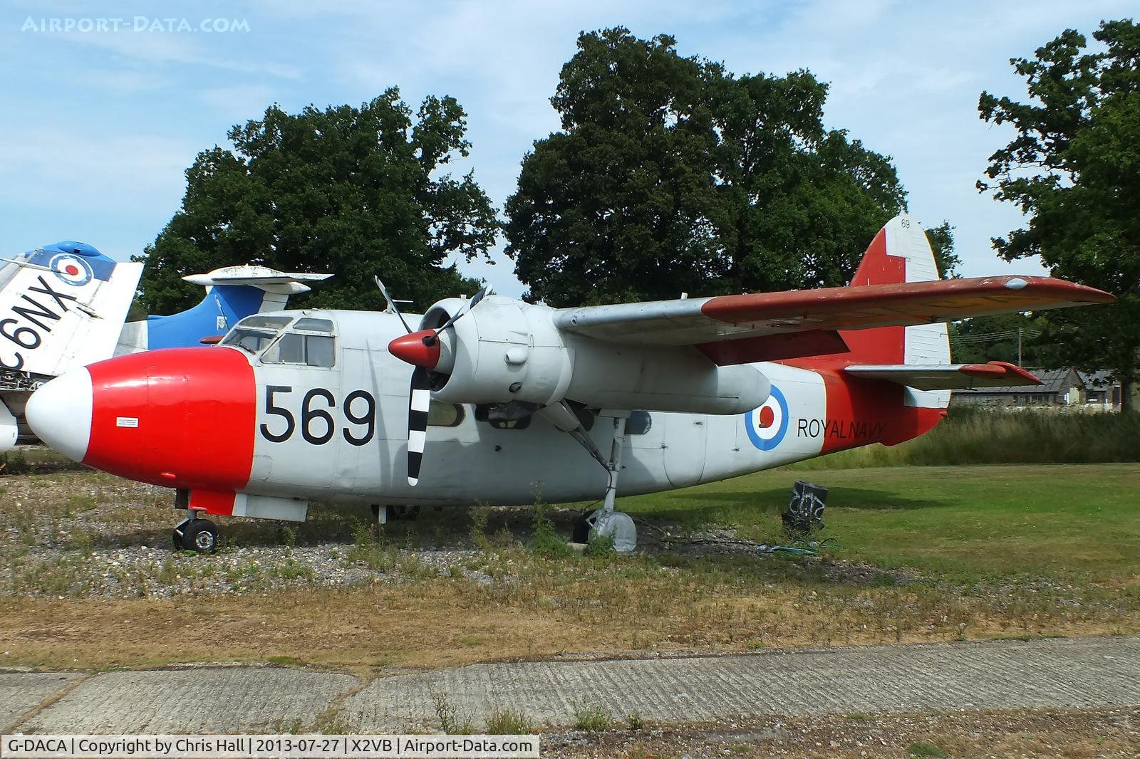 G-DACA, 1951 Percival P-57 Sea Prince T1 C/N P57/12, displayed at the Gatwick Aviation Museum