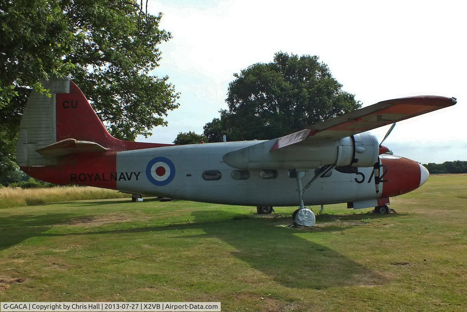 G-GACA, 1952 Percival P-57 Sea Prince T1 C/N P57/58, displayed at the Gatwick Aviation Museum