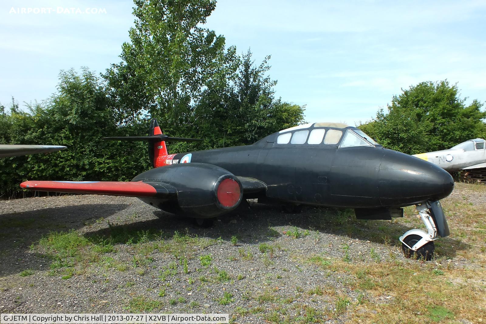 G-JETM, 1949 Gloster Meteor T.7 C/N Not found G-JETM/VZ638, displayed at the Gatwick Aviation Museum
