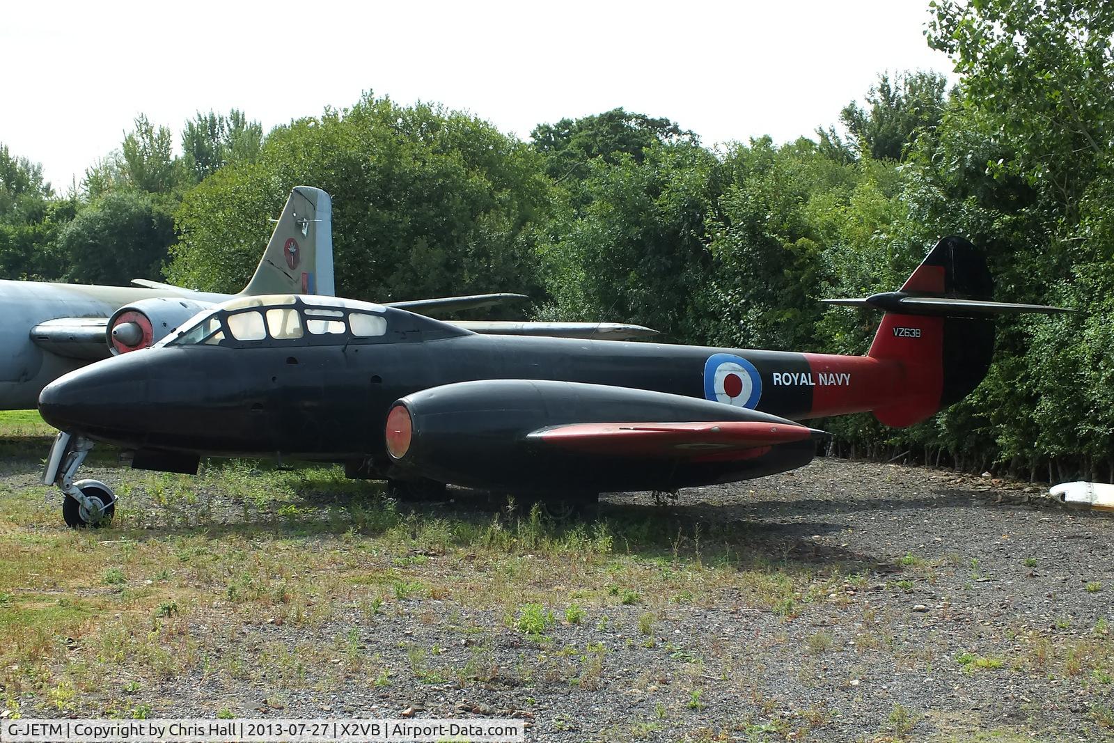 G-JETM, 1949 Gloster Meteor T.7 C/N Not found G-JETM/VZ638, displayed at the Gatwick Aviation Museum