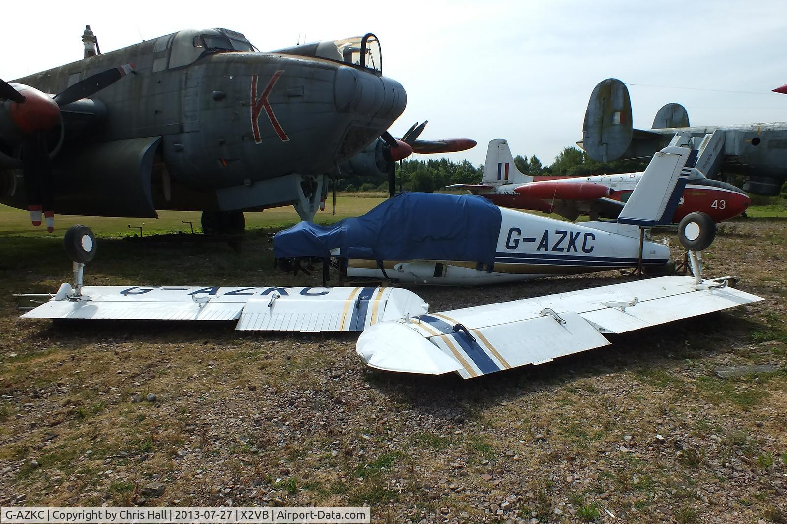 G-AZKC, 1972 Socata MS-880B Rallye Club C/N 1914, at the Gatwick Aviation Museum