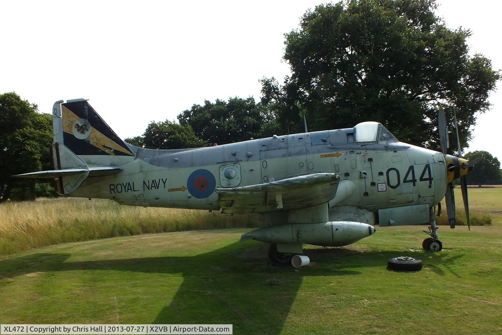 XL472, 1959 Fairey Gannet AEW.3 C/N F9441, displayed at the Gatwick Aviation Museum