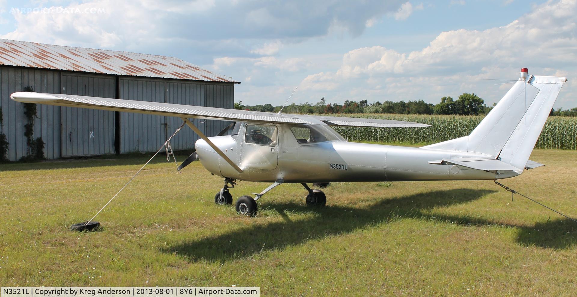 N3521L, 1965 Cessna 150F C/N 15062321, Cessna 150F in Clear Lake, MN.