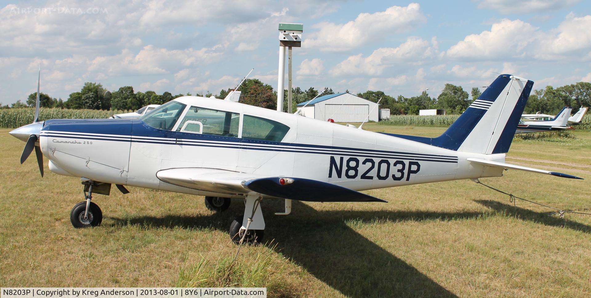 N8203P, 1963 Piper PA-24-250 Comanche C/N 24-3455, Piper PA-24-250 Comanche in Clear Lake, MN.