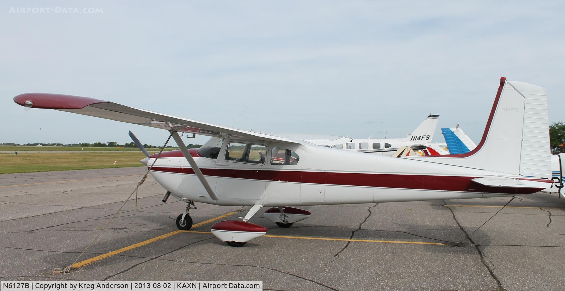 N6127B, 1957 Cessna 182A Skylane C/N 34127, Cessna 182A Skylane on the line.