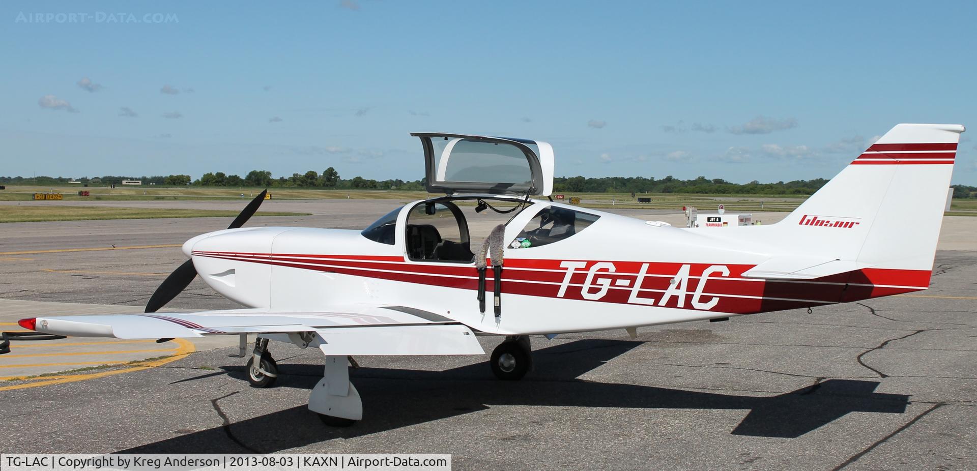 TG-LAC, Glasair Super II R C/N Not found TG-LAC, Glasair Super II R from Guatemala at the fuel pump.