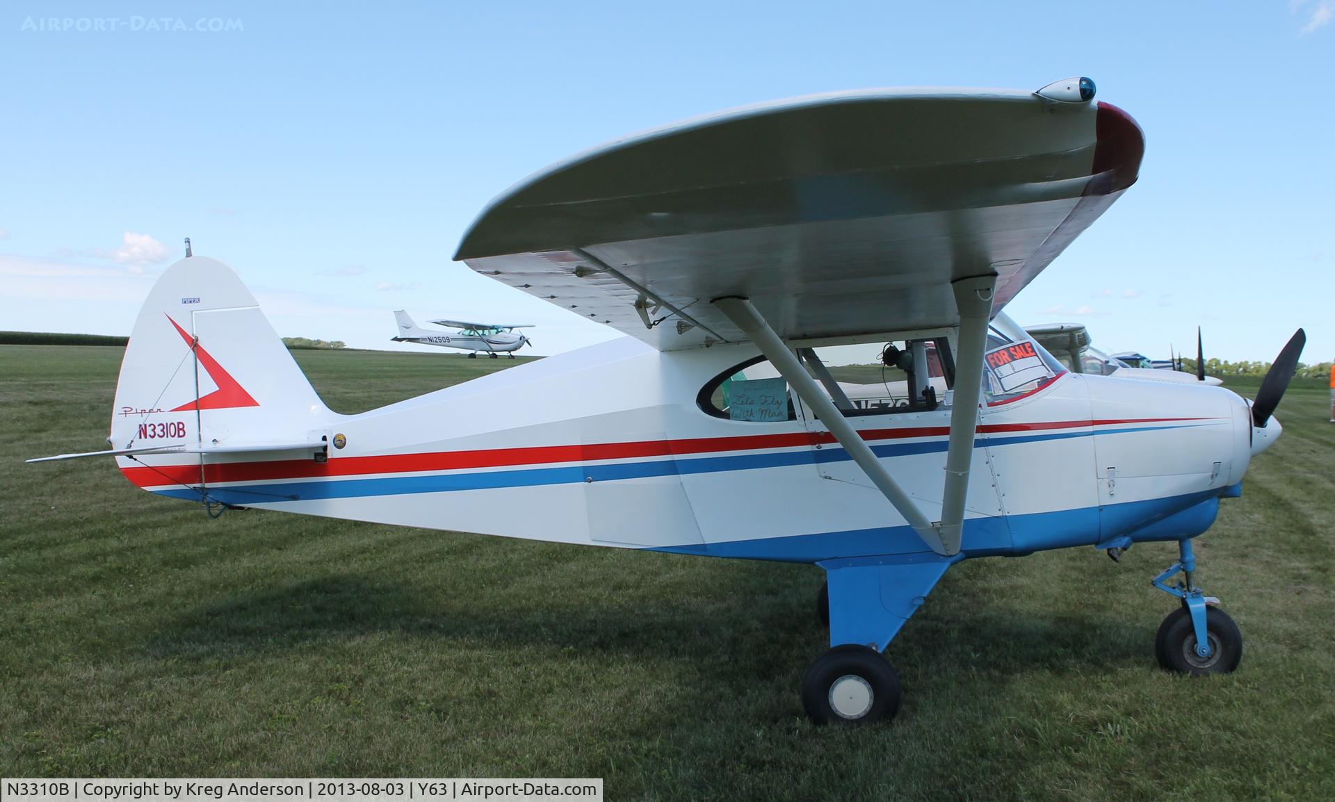 N3310B, 1954 Piper PA-22-135 Tri-Pacer C/N 22-2125, 2013 Elbow Lake Fly-in