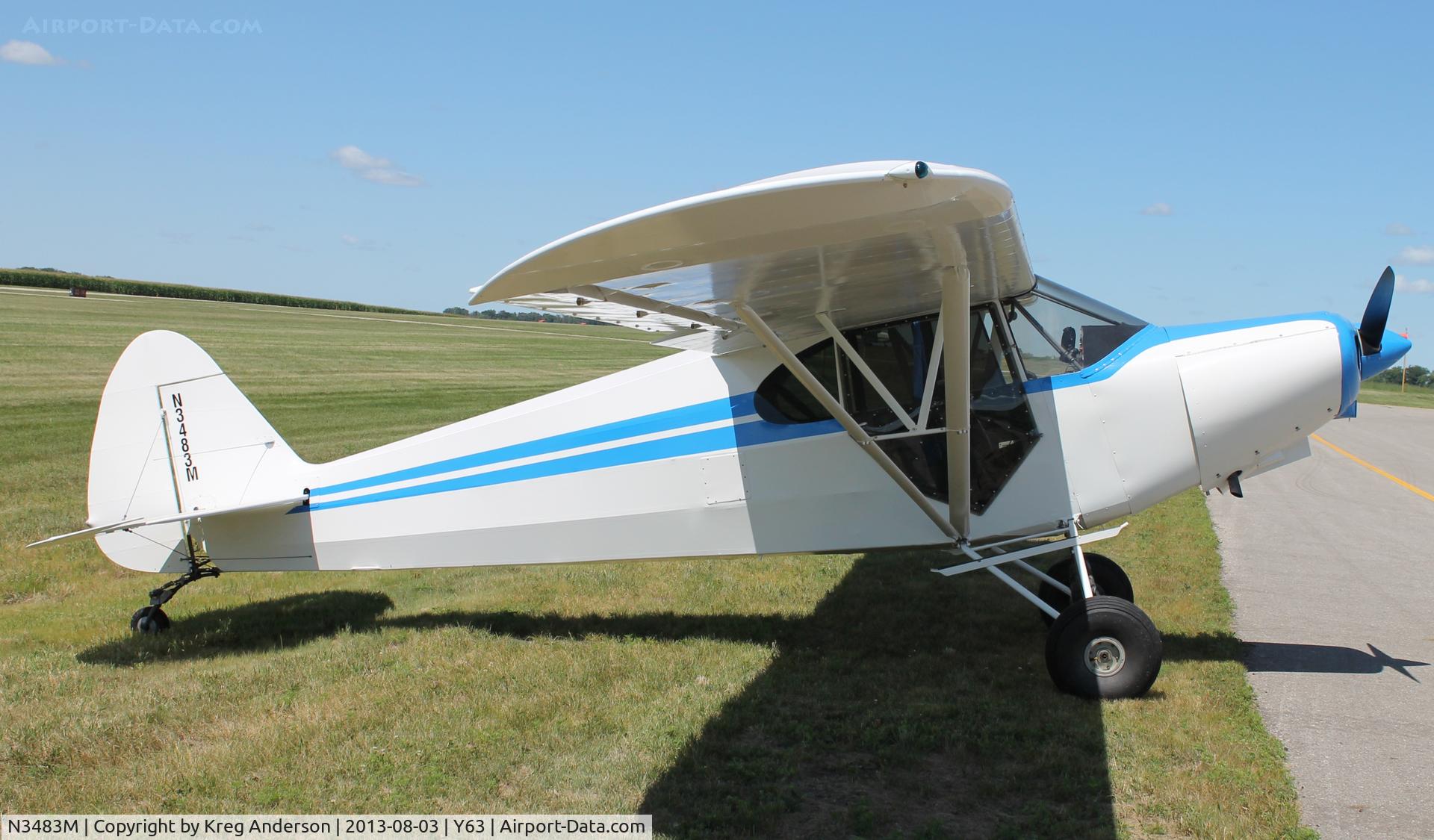 N3483M, 1947 Piper PA-12 Super Cruiser C/N 12-2339, 2013 Elbow Lake Fly-in