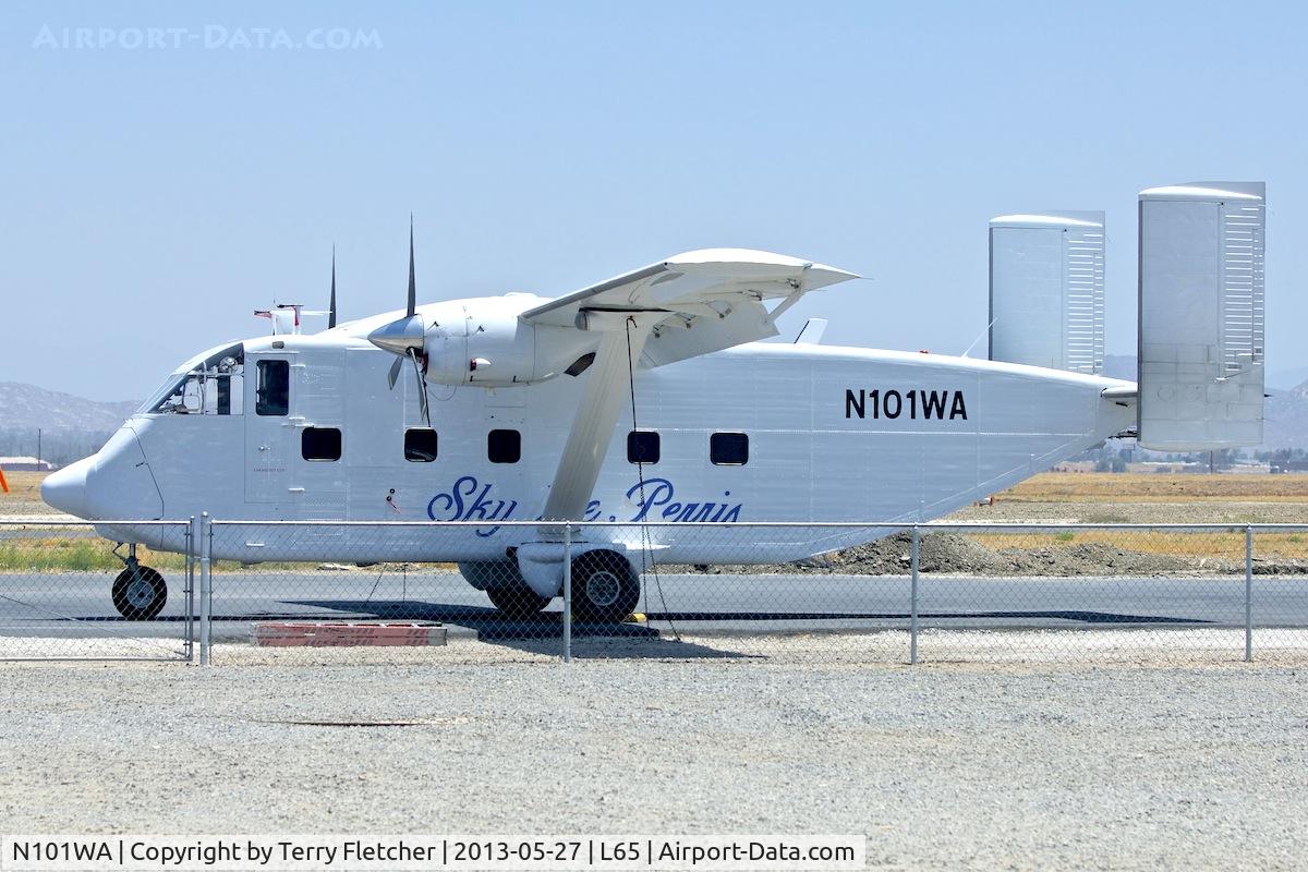 N101WA, 1969 Short SC-7 Skyvan 3 C/N SH.1859, Photographed at Perris Valley Skydive , Perris , CA
