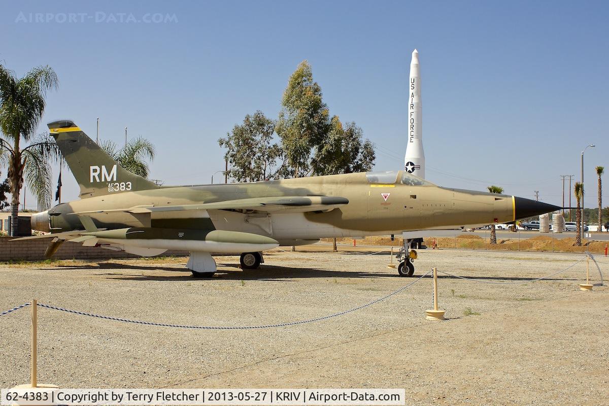62-4383, 1962 Republic F-105D Thunderchief C/N D582, At March AFB Museum , California