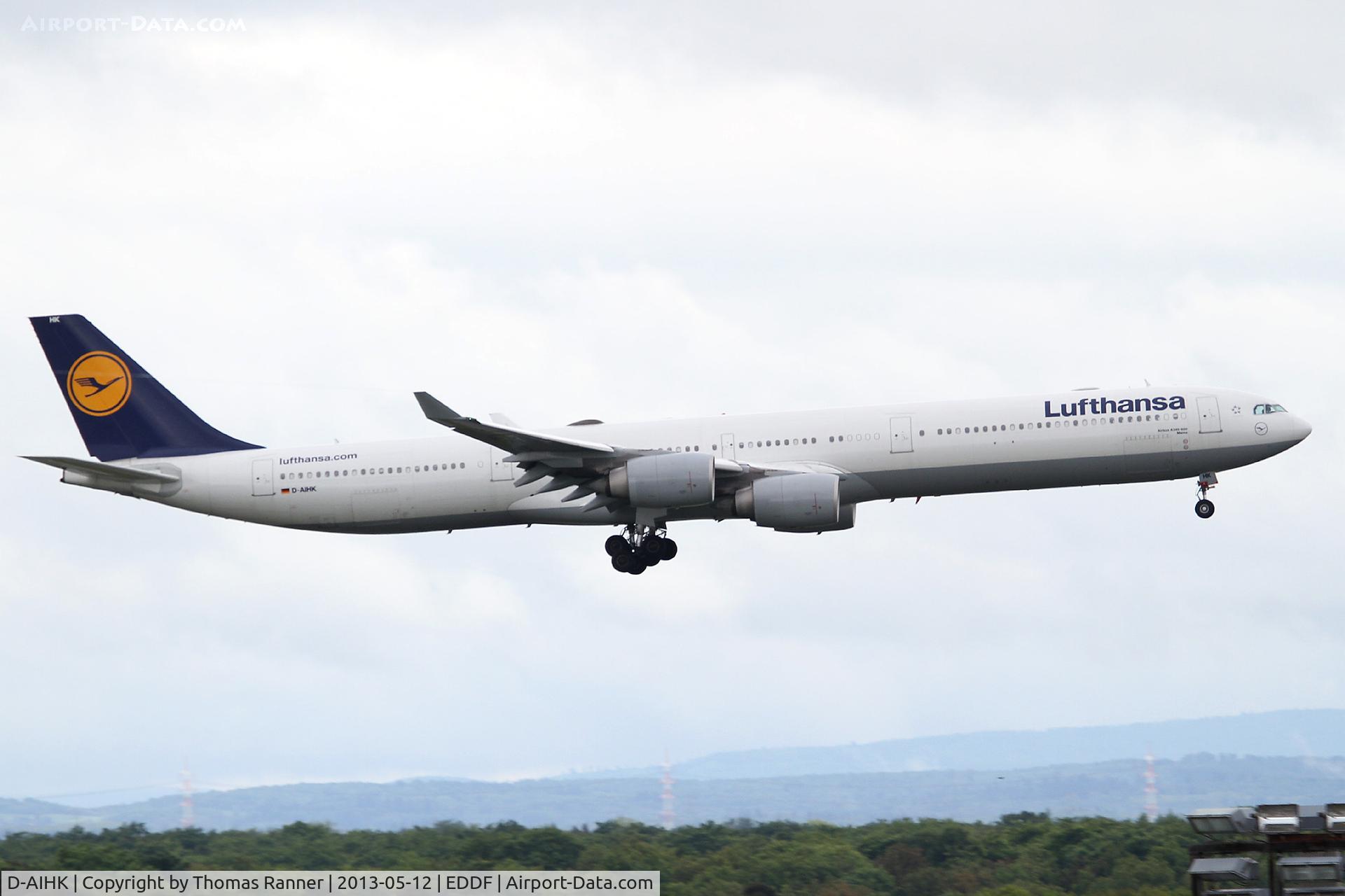 D-AIHK, 2004 Airbus A340-642 C/N 580, Lufthansa A340