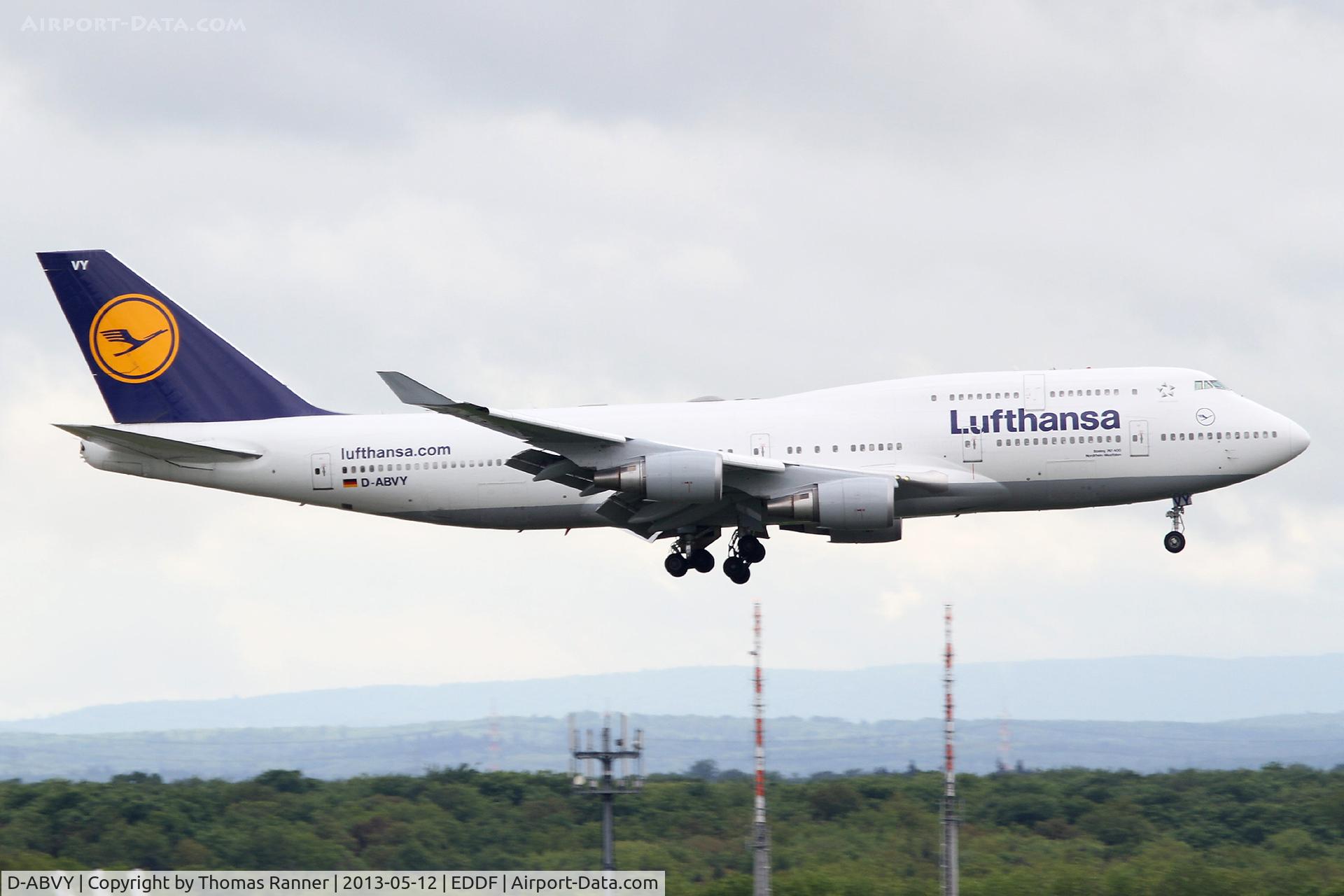 D-ABVY, 2000 Boeing 747-430 C/N 29869, Lufthansa B747