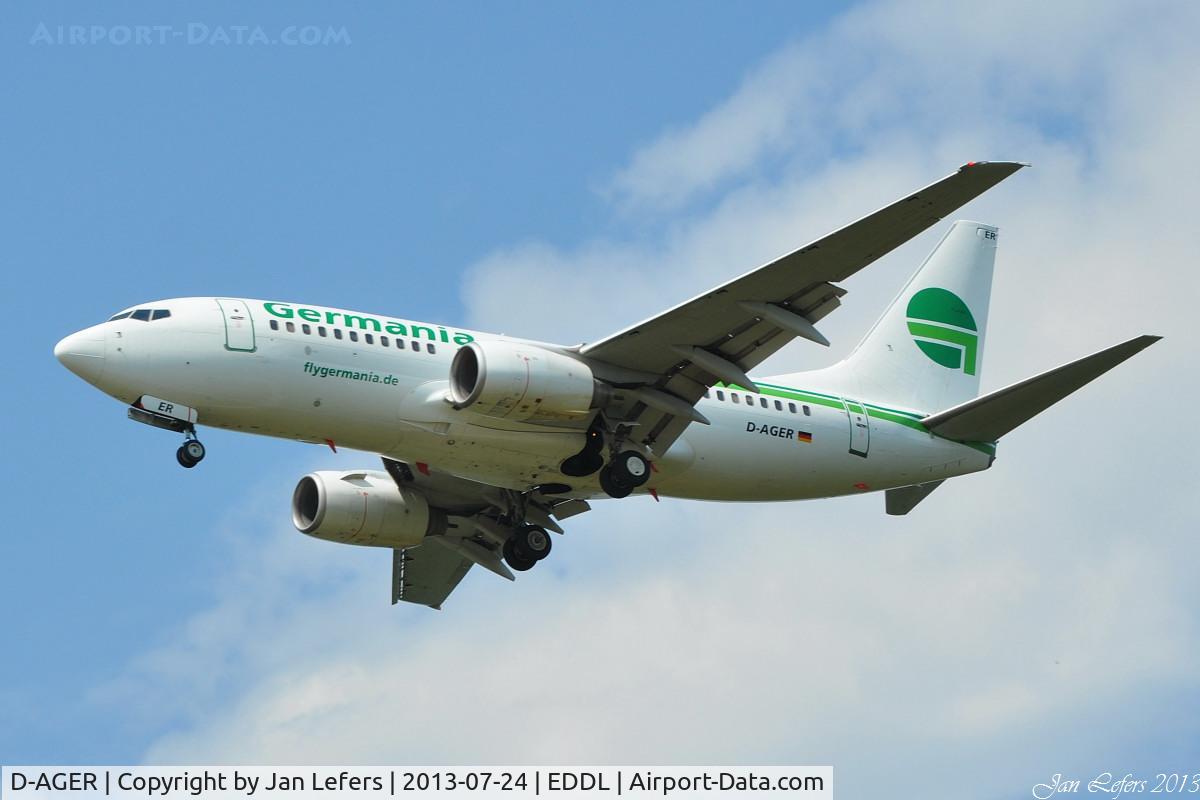 D-AGER, 1998 Boeing 737-75B C/N 28107, Germania