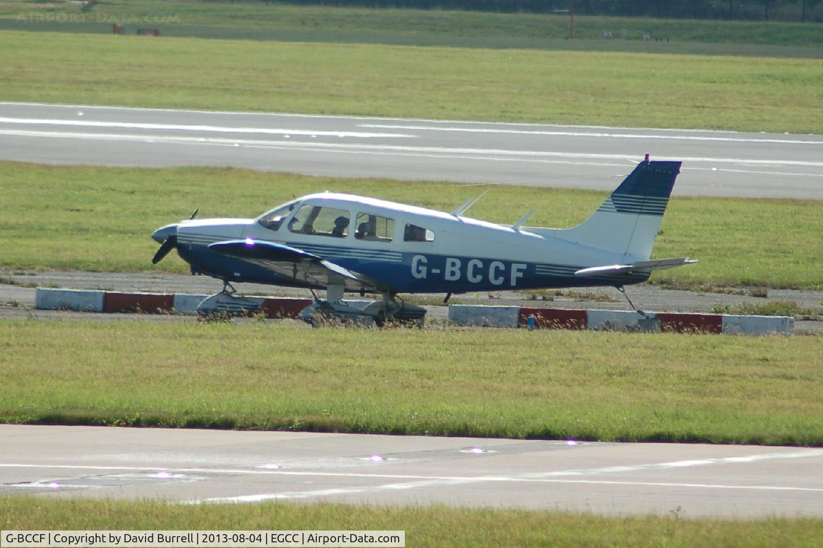 G-BCCF, 1973 Piper PA-28-180 Cherokee Archer C/N 28-7405069, Piper PA-28-180 Cherokee Archer at Manchester Airport.