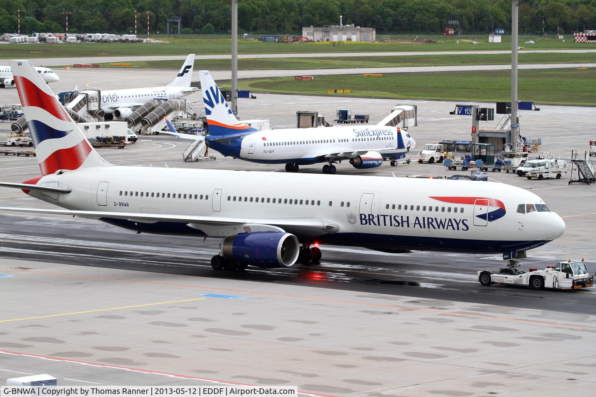 G-BNWA, 1989 Boeing 767-336 C/N 24333, British B767
