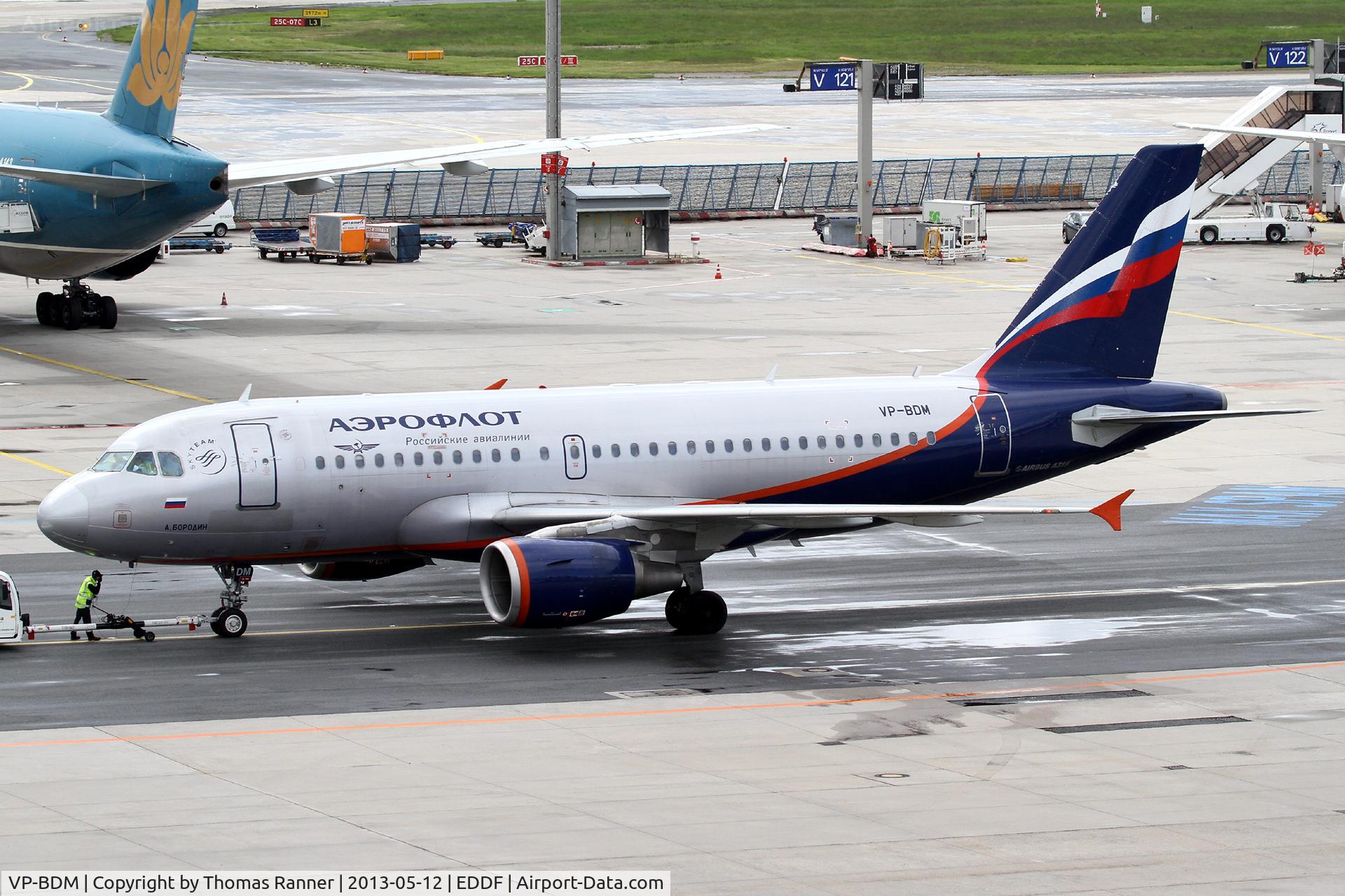 VP-BDM, 2003 Airbus A319-111 C/N 2069, Aeroflot A319